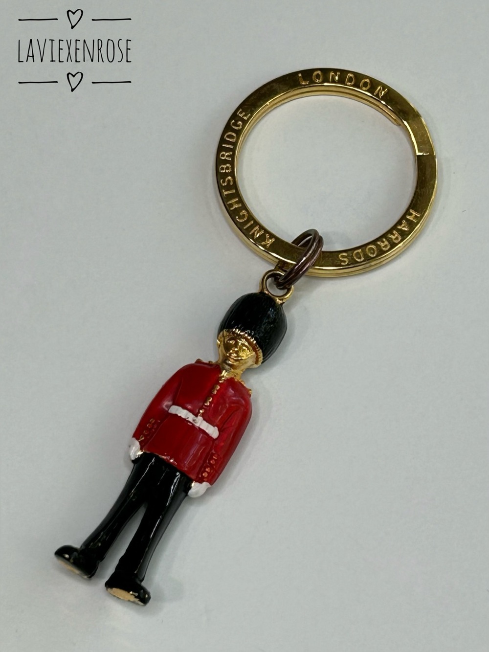 Harrods London 3D Queen's Guard Keyring Key Chain